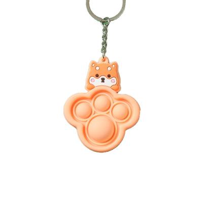 China Temperature resistance -40 â „ ƒ at 230â „ ƒ High Quality Rubber Gift Animal Figure 3D Soft Silicone Key Chain Key Chain for sale