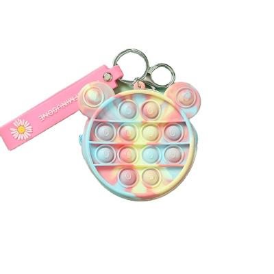 China Temperature resistance -40 â „ ƒ at 230â „ ƒ Factory Supply Mini Jigsaw Colorful Silicone Coin Purse Direct for sale