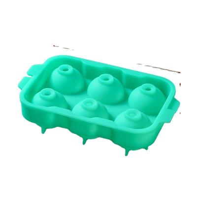 China Good Sale Viable Ball Tray Brick Personalized Round Silicone Puck Mold for sale