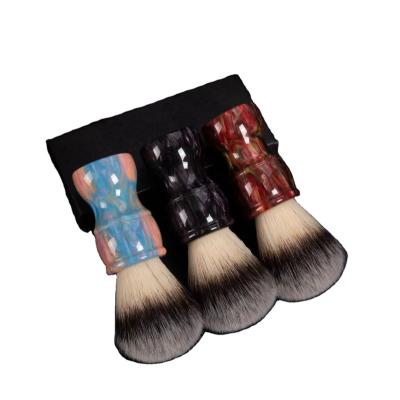 China High quality beard brush combined with badger hair beard brushResin handle shaving brushHair brush men's beauty tools for sale