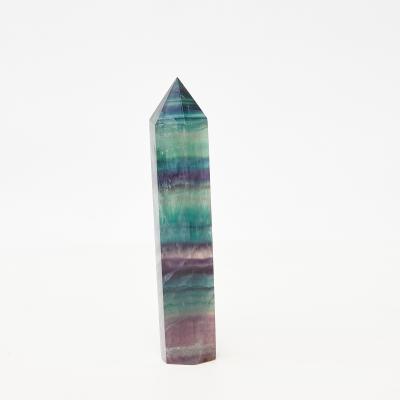 China Natural Healing Crystal Tower Agate Tower of Fluorite Bulk Colored Pillars from China for sale