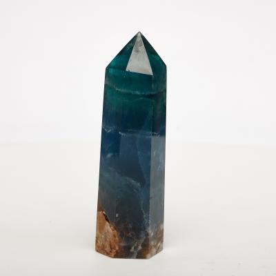 China China Wholesale Bulk Natural Witch Carving Crystal Spiritual Blue Fluorite Towers For Decor for sale