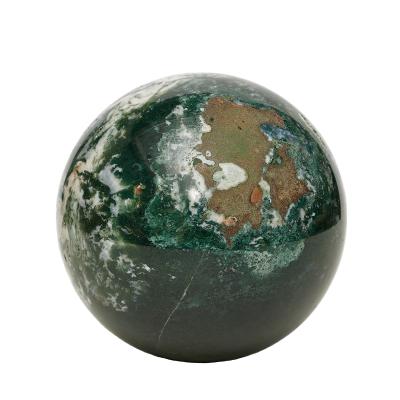 China China Highly Polished Natural Crystal Ball Moss Agate Crystal Sphere For Sale for sale