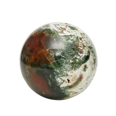 China Wholesale Bulk Moss Agate Crystal Spheres Ball of New China Home Decoration Gemstone for sale