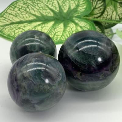 China China Wholesale Natural Color Fluorite Ball Healing Gemstone Home Decoration High Quality Crystal Sphere for sale