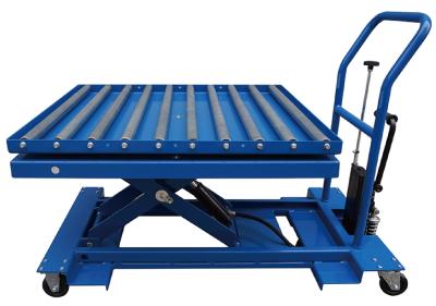 China OEM Hydraulic Scissor Lift Mobile Table Trolley Polyurethane Caster for sale