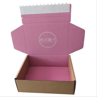 China Free Sample Custom Logo Printed Recycle Corrugated White Apparel Packaging Mailing Paper Paper Box Recyclable for sale