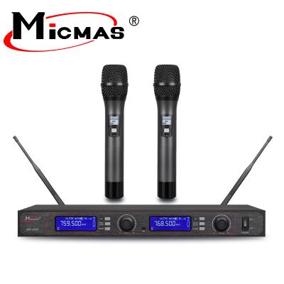 China Perfect Sound MS-3506 UHF Wireless Microphone For Karaoke With 2 Handheld Mic for sale