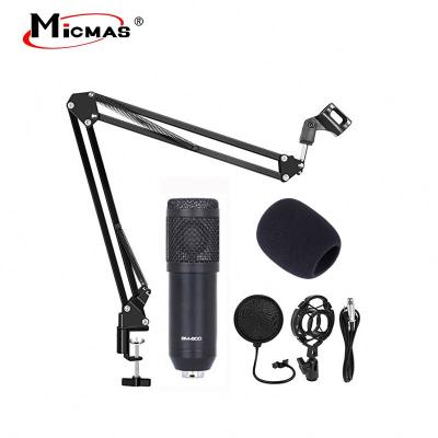 China Clear Sound BM800 Condenser Microphone with Shock Mount Scissor Arm Stand and Filter for sale