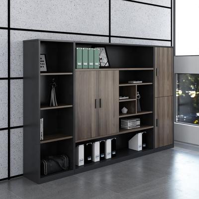 China Open File Cabinet Modern Wooden Office Storage Furniture Swing Wooden Desk File Cabinet for sale