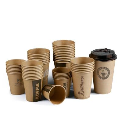 China Custom DOUBLE WALL Printed Logo Coffee Cups Double Wall Hot Paper Cup Coffee Bubble Milk Tea Drinks Disposable Paper Cup for sale