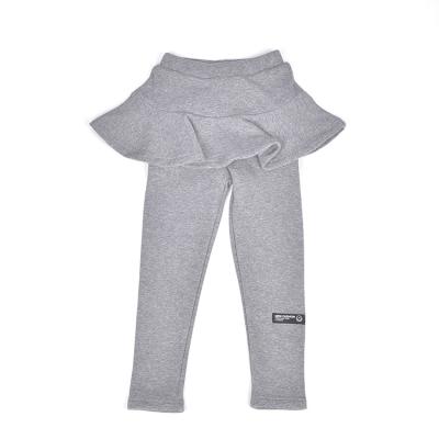 China Anti-pilling Autumn And Winter Girl Long Pants With Elastic Skirt Children Waist Kids Girl Warmth Pants for sale