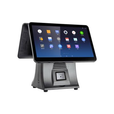 China High Quality Wholesale Cheap Dual Screen 15.6+11.6inch Android POS System All In One Touch POS Machine 15.6inch+11.6inch for sale