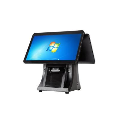 China Double Screen 15.6+11.6inch Windows POS System All In One Touch POS Machine For Restaurant 15.6inch+11.6inch for sale