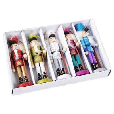 China Nordic Wall Hanging Decor 15cm Nutcracker Christmas Wooden Toys Soldier 0*0*0 cm for sale