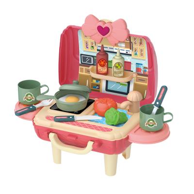 China Toy House Play Kitchens Play Food Cooking Small House Play Kitchen Set Toys Girls Kitchen for sale