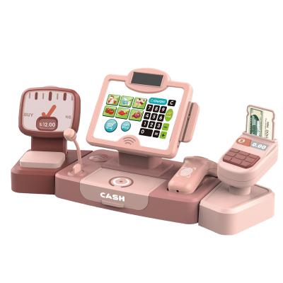 China Supermarket Toy Cash Money Supermarket Cash Register Machine Pretend Game Toys For Children for sale