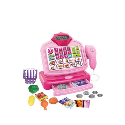 China Preschool baby sets other to pretend electronic play toys a cash register with plastic food for sale