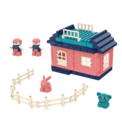 China Building Block The Plastic House Assembly Building Block The Plastic House Building Blocks For Children for sale