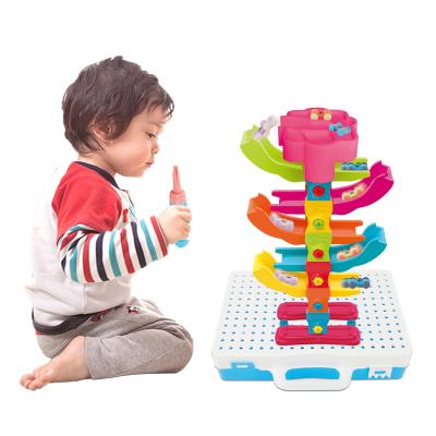 China Car track set of new creative diy diy children's mini toys children's educational toys for sale