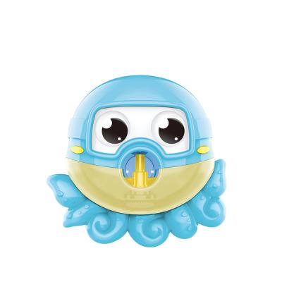 China Funny Outdoor Toy Battery Operated Octopus Baby Bath Toy Bubble Water Gun With Music for sale