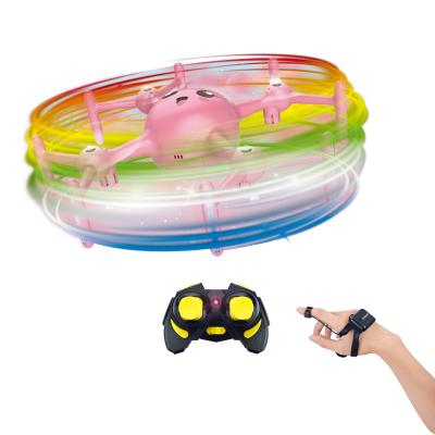 China Flying Bumblebee Hand Gesture Sensing Remote Control Watch Flying Bumblebee Toy with Light for sale