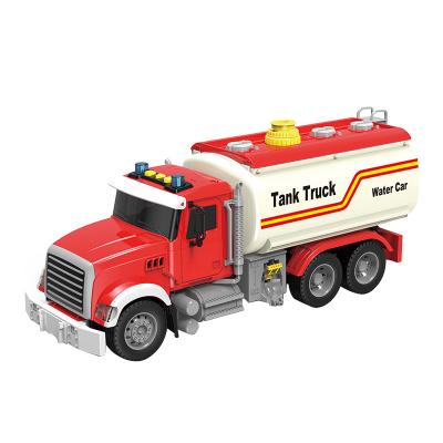 China Construction car toy set engineering gas truck tanker toys for children with light sound for sale