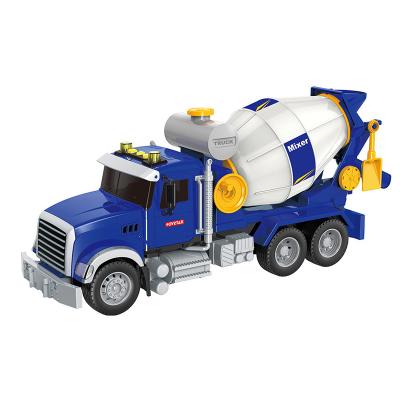 China Construction Car Toys Set Friction Mixer Truck Construction Educational Toys With Light Sound for sale