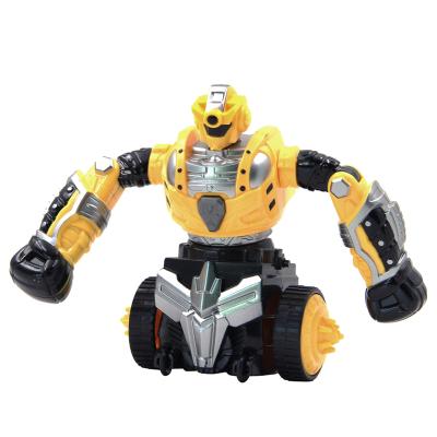 China Mini Battle Car Robots Inertia Toys 2 Wheels Strong Battle Car Robot Fight With Music for sale