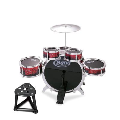 China Good safety birthday gifts musical instrument band jazz toy kids drum set with en71 for sale