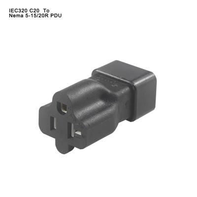 China LAPTOP IEC320 C20 to 6-15/20R Connector Converter Male to Female Plug Conversion Socket for sale