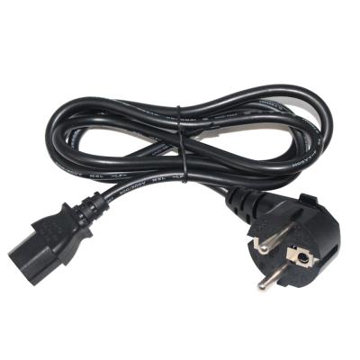 China Computer CE Cable Euro 3 Pin Plug Europe C13 European Standard Kettle Power Extension Cord for sale