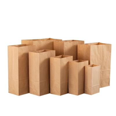 China Recyclable biodegradable paper bag food grade paper bag forbread paper bag custom with logo for sale