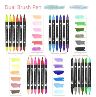 China Dual function to draw and draw Dual function to draw and draw dual finished watercolor coloring pen for sale