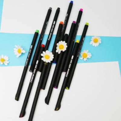 China Not easy to fade not easily erasing ink sketching fine line marker pens extra point multiple tip black thin color set for sale