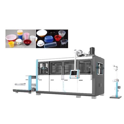 China Factory Low Noise Hydraulic Four Pillar Thermoforming Plastic Cup Making Machine for sale