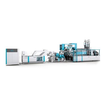 China Best single or multi-layer plastic sheet extruder sheet setll machine, APET PETG CPET extrusion line for sale