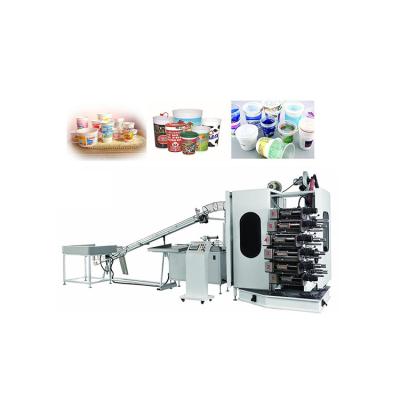 China Hotels factory custom multi color screen printing machinecurved outdoor offset printer plastic cup printing machine for sale