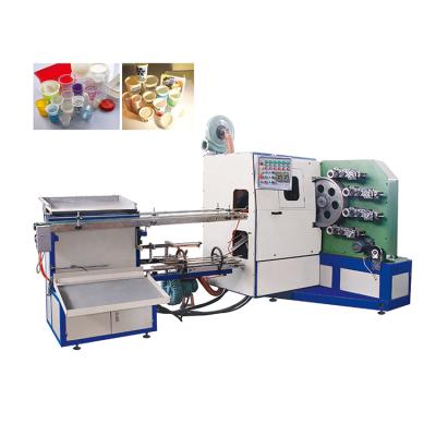 China Full Automatic Hotels Screen Printing Machine For Plastic Cup , Cup Sticker Four Color Screen Printing Machine for sale