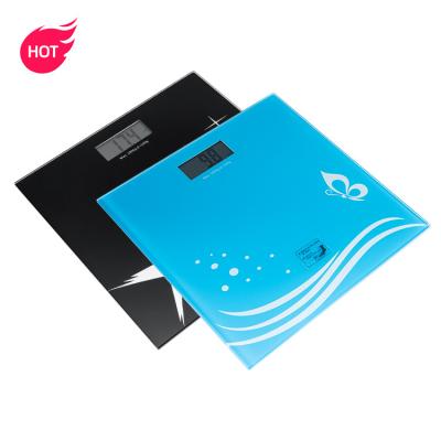 China Home Use 180kg 100g Tempered Glass Platform Digital Multifunction Electronic Body Bathroom Home Use Scales for sale