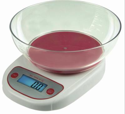 China With Tray Electronic Kitchen Scale Popular Modern Style Digital Electronic Manual Kitchen Scale With Clear Bowl K7810 for sale