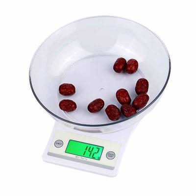 China Weigh Measuring Food Nutrition Electronic Digital Analysis Measuring Weighing Scale Kitchen Food Scale With Bowl for sale