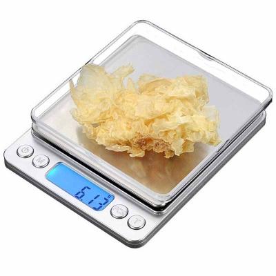 China New High Accuracy Stainless Steel Mini Pocket Weighing Scale Diamond Scale Max Capacity 500g 0.01g OEM Jewelry for sale