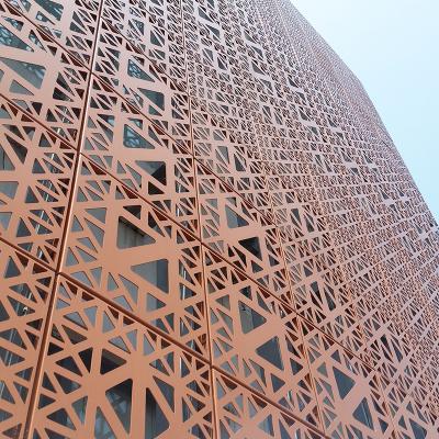 China Modern Customizable Cladding Facade Panels For Buildings Aluminum Curtain Wall for sale