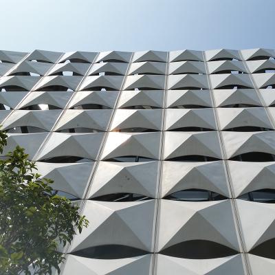 China Modern Custom Metal Panel Aluminum Perforated Solid Facade Cladding for sale