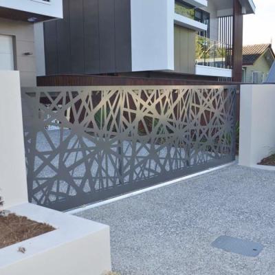 China Sustainable Decorative Aluminum Leaf Garden Fence Panel Metal Fence Panel for sale