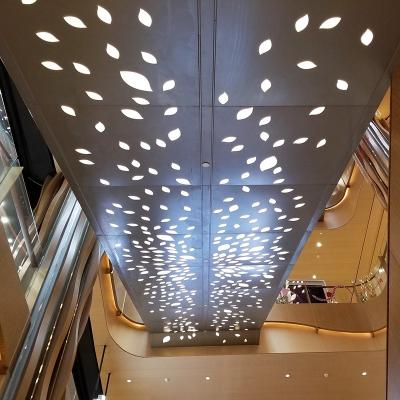 China Artistic Ceilings Fireproof Style Indoor Powder Coated Aluminum Decorative False Metal Ceiling Panel Design 600*600 for sale