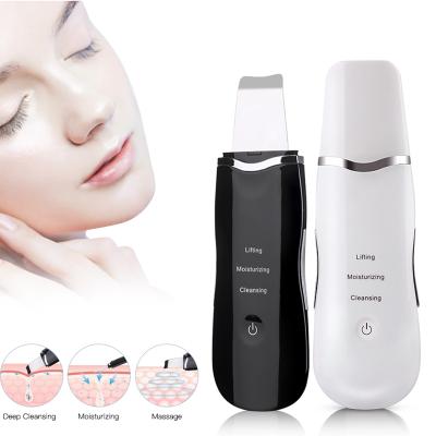 China Ultrasonic Skin Scrubber USB Rechargeable Waterproof Personal Care Facial Deep Cleansing Scrubber for sale