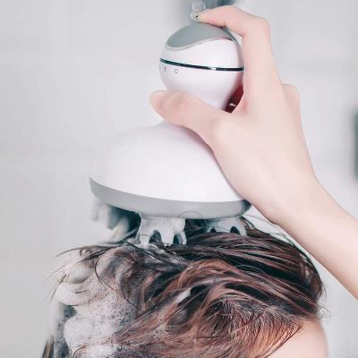 China New Head Massager Waterproof Electronic Radio One Key Button Easy Use Head Massage For Hair Growth for sale