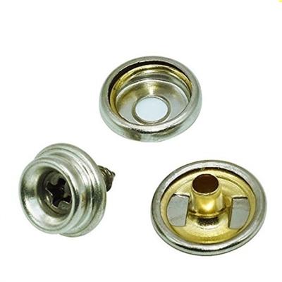 China Sustainable Press Buttons 15mm Snap Snap Metal Buttons With Screw Eco - Friendly For Yacht Or For Awning for sale